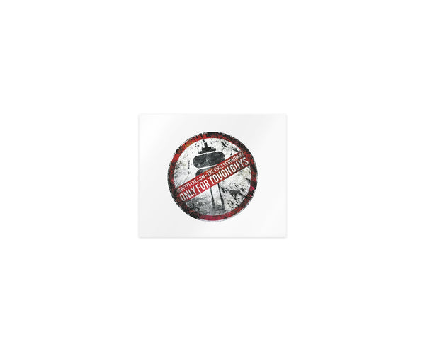 gepfeffert.com® Only for tough guys Aufkleber 9,5x9,5 cm - gepfeffert.com
